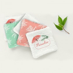 Lingettes lavable flamant rose