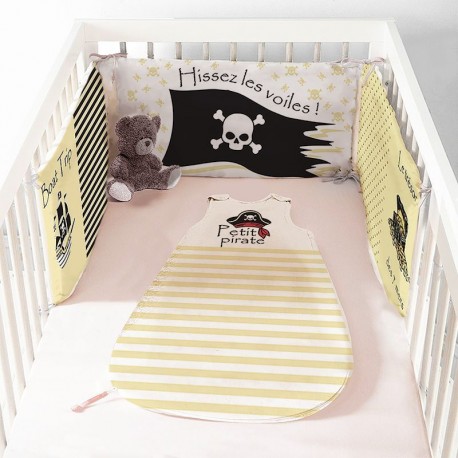 Parrure de lit bébé pirate