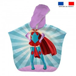 Poncho éponge super héroïne