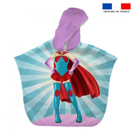 Poncho éponge super héroïne