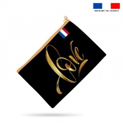 Trousse love en noir