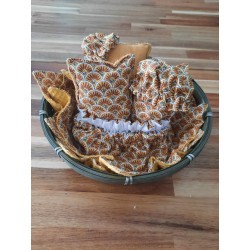 coffret cuisine  XXL éventails jaunes