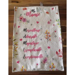 Serviette à main mamie