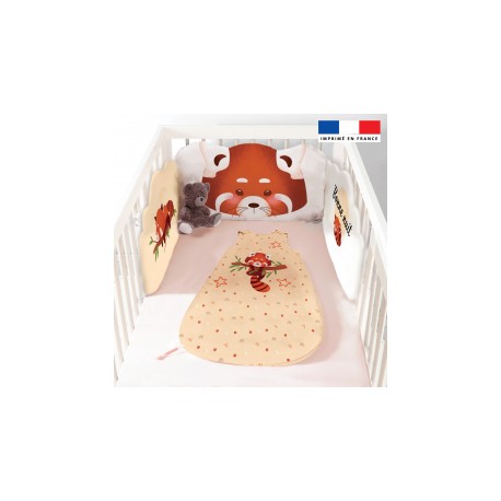 Parure de lit panda roux