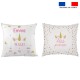 Coussin licorne à personnaliser fiche naissance 