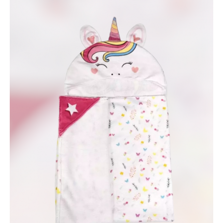 cape de bain licorne