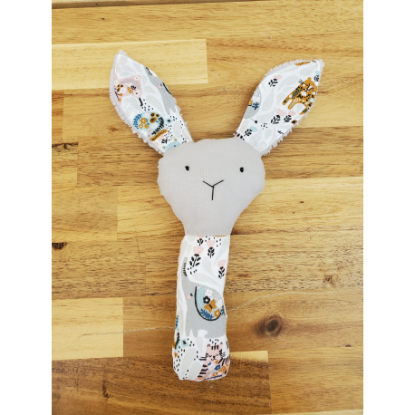 Hochet doudou lapin