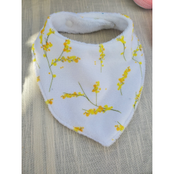 Bavoir bandana mimosa