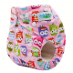 Couche lavable hibou rose