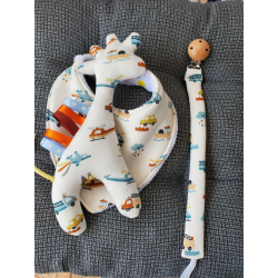 Cadeau naissance thème tracteur 