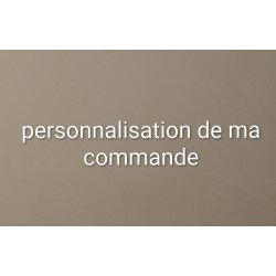 Personnalisation de commande