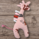 Hochet girafe renard rose