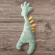 Hochet girafe minky vert