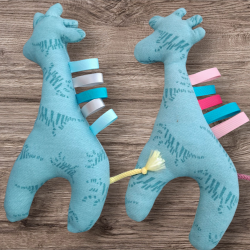 Hochet girafe tigre Turquoise