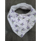 Bavoir bandana lavande
