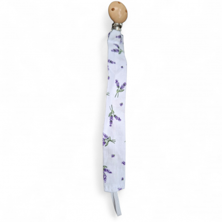 Attache tétine lavande