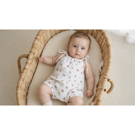 Combinaison gaze de coton bébé 