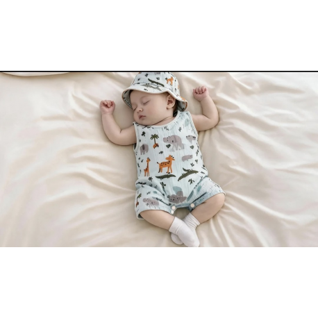 Combinaison gaze de coton bébé 