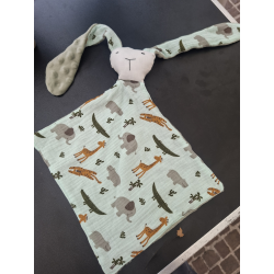 Doudou lapin safari 
