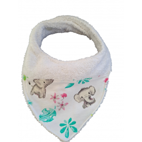 Bavoir bandanas éléphant