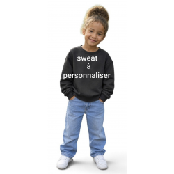 sweat noir à personnaliser