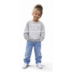 sweat gris à personnaliser