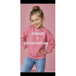 sweat rose à personnaliser