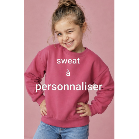 sweat fushia à personnaliser