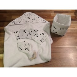 Coffret toilette naissance panda 